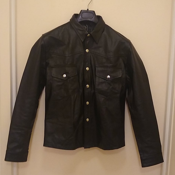 Men's Leather Shirt - Small - NWT - Picture 2 of 4